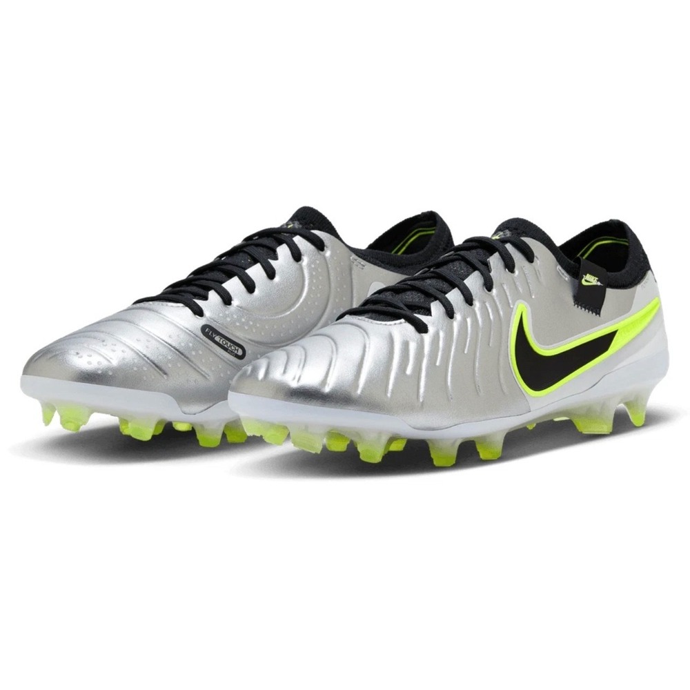 Nike Men's Silver Black Neon Green Soccer Cleats